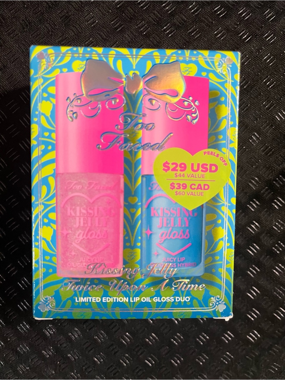 Too Faced Kissin' Jelly Gloss Duo — Pink & Blue Lip Oils